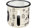 Nostalgic Art Universaltasse Enjoy 360 ml, 1 Stück, Schwarz/Weiss