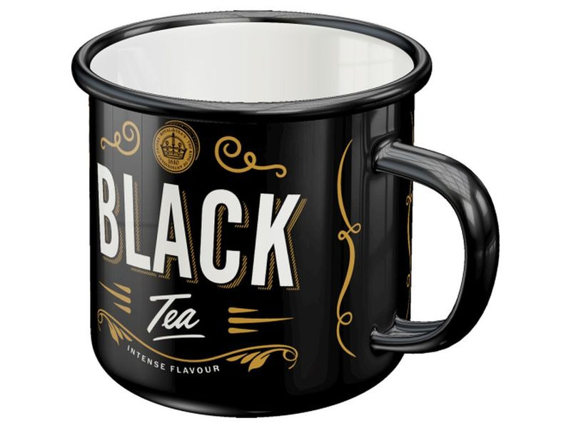 Nostalgic Art Universaltasse Black Tea 360 ml, 1 Stück, Schwarz