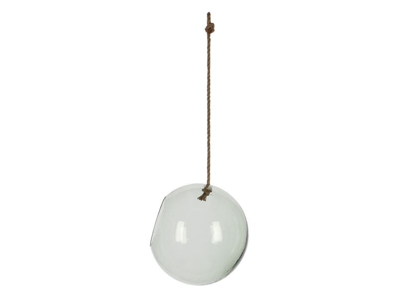 Esschert Design Pflanzenhänger Glaskugel L 24.5 cm, Transparent