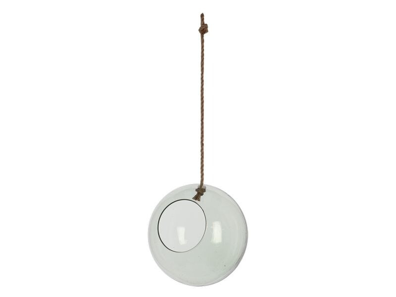 Esschert Design Pflanzenhänger Glaskugel L 24.5 cm, Transparent