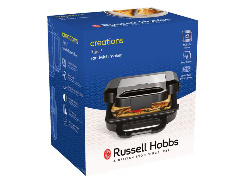 Russell Hobbs Sandwich-Toaster Creations 3 in 1 750 W