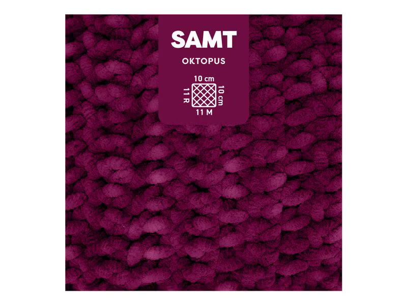 myBoshi Wolle Chenille Samt Oktopus 100 g, 100 m