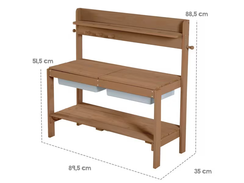roba Outdoor Gartenküche «Fun» braun