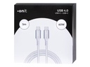 onit USB4-Kabel Pro USB C - USB C 5 m, Weiss