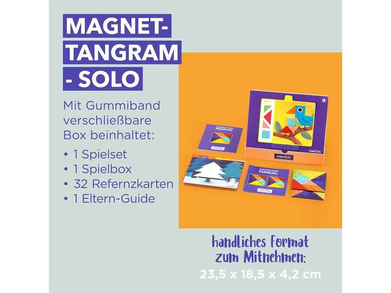 mierEdu Kinderspiel Magnetisches Tangram – Starter Kit