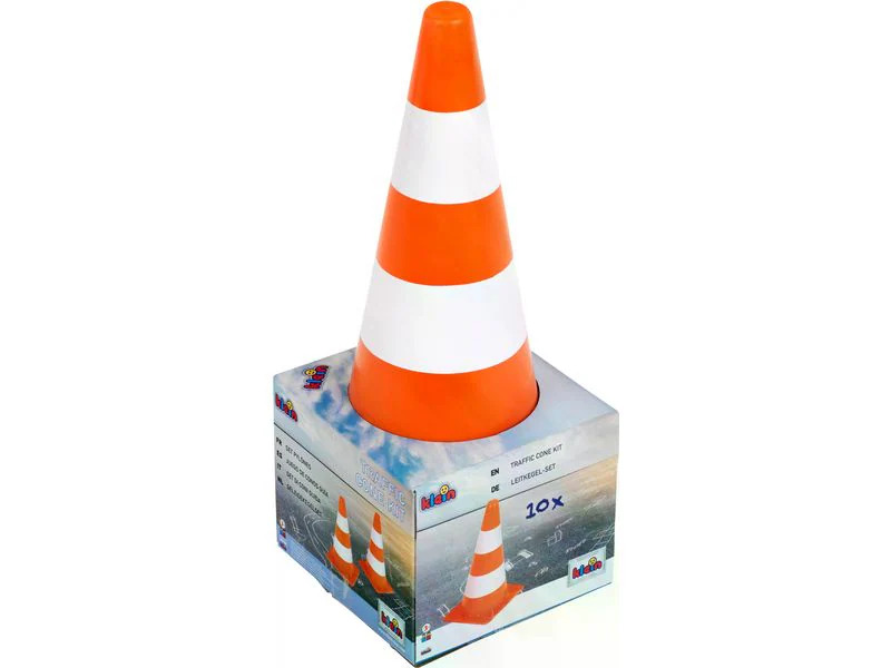 Klein-Toys Strassenverkehr Pylonen Set 10 Stück