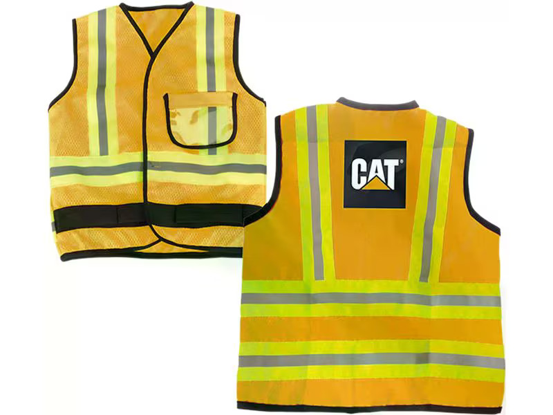 Klein-Toys Strassenverkehr Cat Bauarbeiterweste mit Zubehör