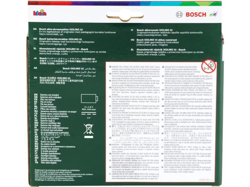Klein-Toys Handwerker Bosch Akkuschrauber Ixolino III