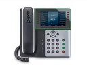 Poly Tischtelefon Edge E550 Grau/Schwarz/Weiss