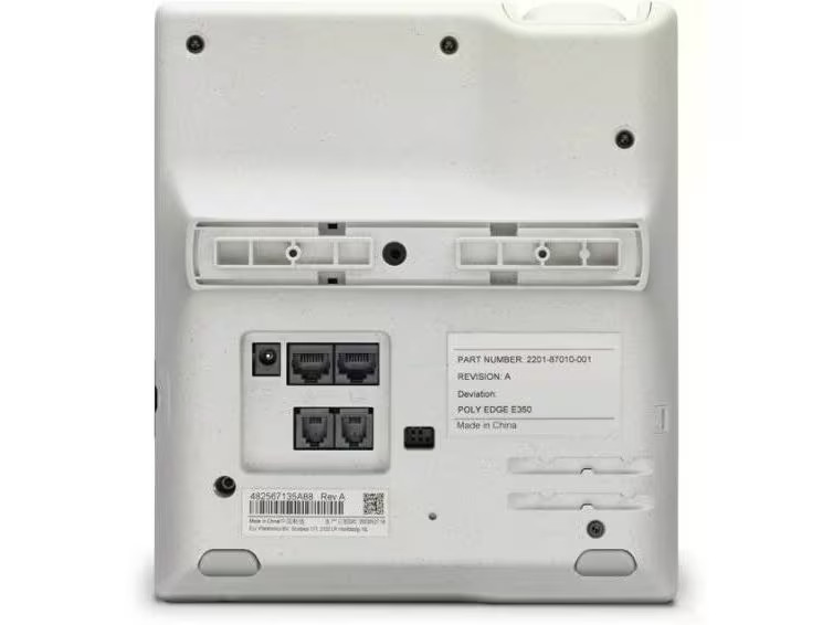 Poly Tischtelefon Edge E350 Grau/Schwarz/Weiss