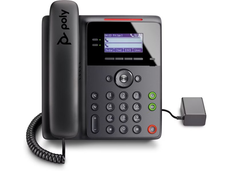 Poly Tischtelefon Edge B10 Schwarz, Google Voice