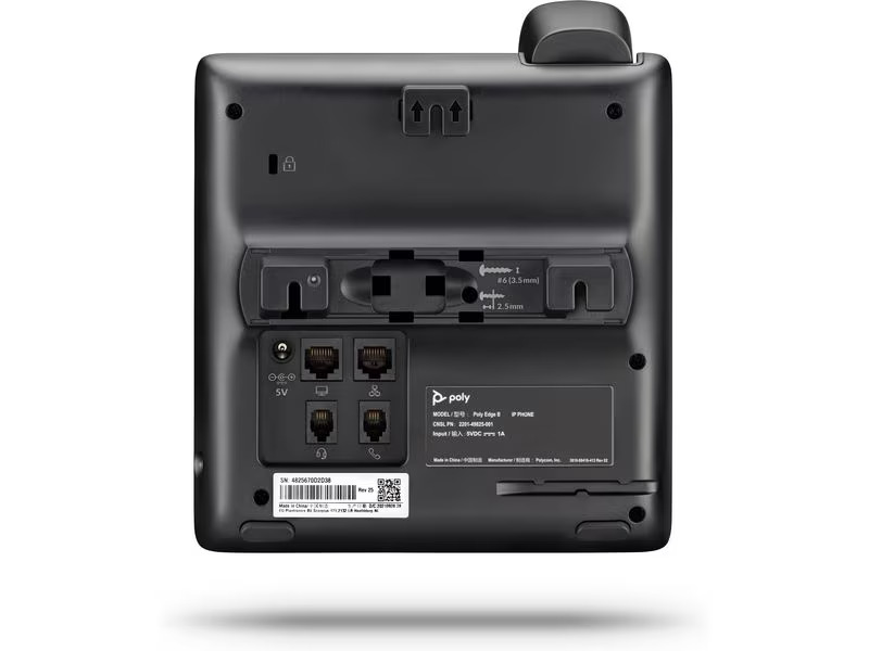 Poly Tischtelefon Edge B10 Schwarz, Google Voice