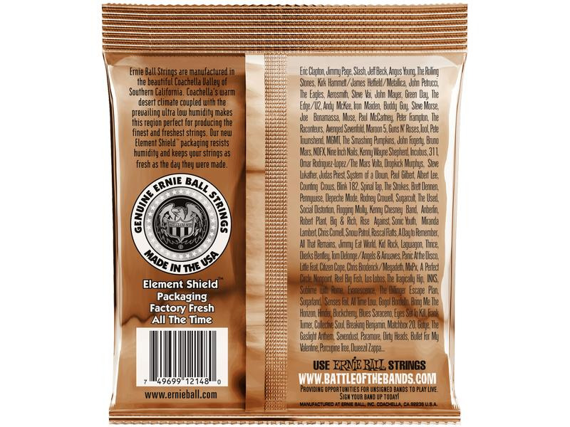 Ernie Ball Gitarrensaiten 2148 Earthwood PB – Light 11-52