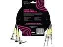 Ernie Ball Patch-Kabel 6076 3er Pack – 0.46 m, Schwarz