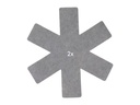FURBER Pfannenschutz 6 Stück, Grau