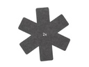 FURBER Pfannenschutz 6 Stück, Grau