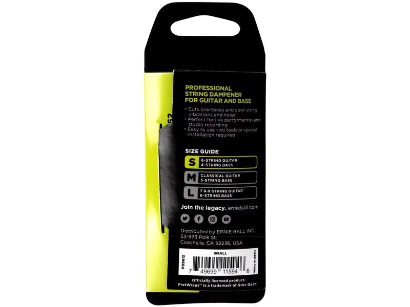 Ernie Ball Seitendämpfungszubehör FretWrap S