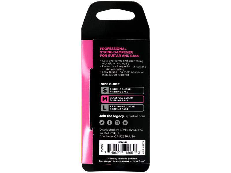 Ernie Ball Seitendämpfungszubehör FretWrap M