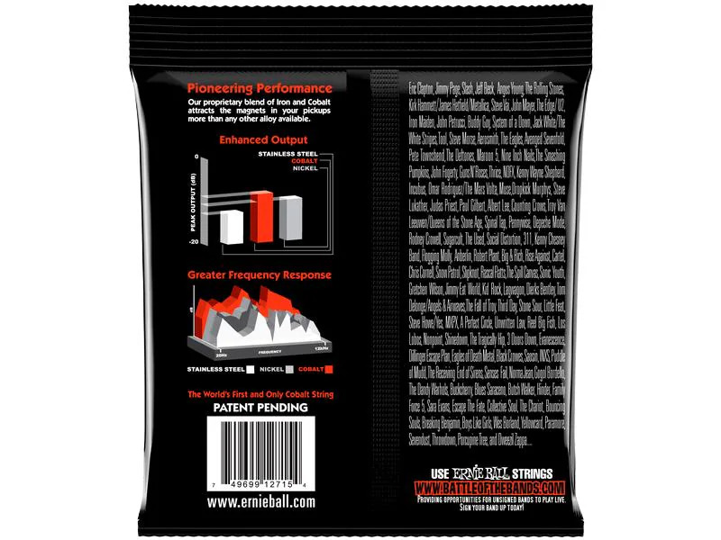 Ernie Ball Gitarrensaiten 2730 Slinky Cobalt – Skinny 10-62