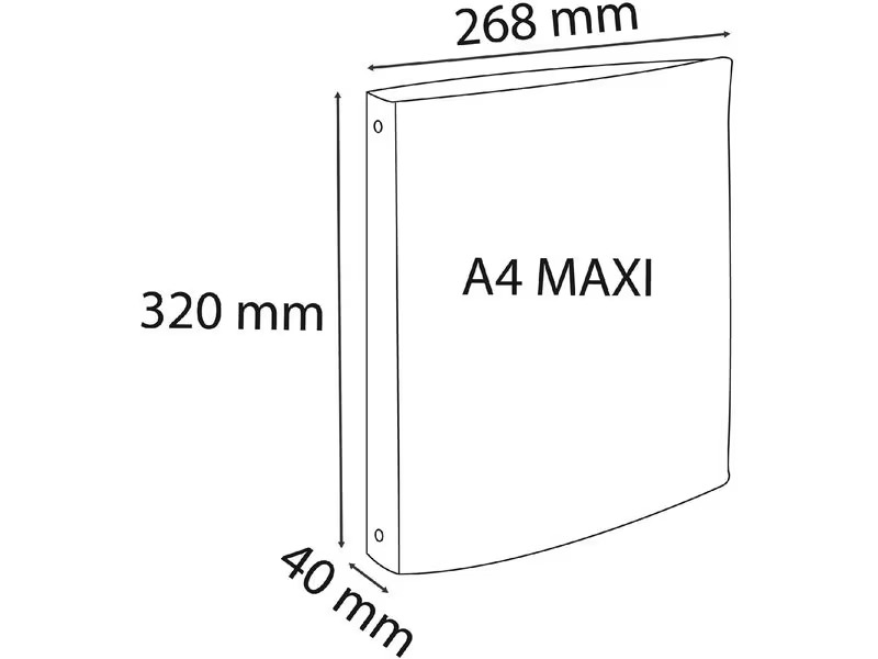Exacompta Ringbuch Skandi A4+, mehrfarbig, 4 Stück