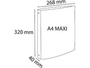 Exacompta Ringbuch Skandi A4+, mehrfarbig, 4 Stück