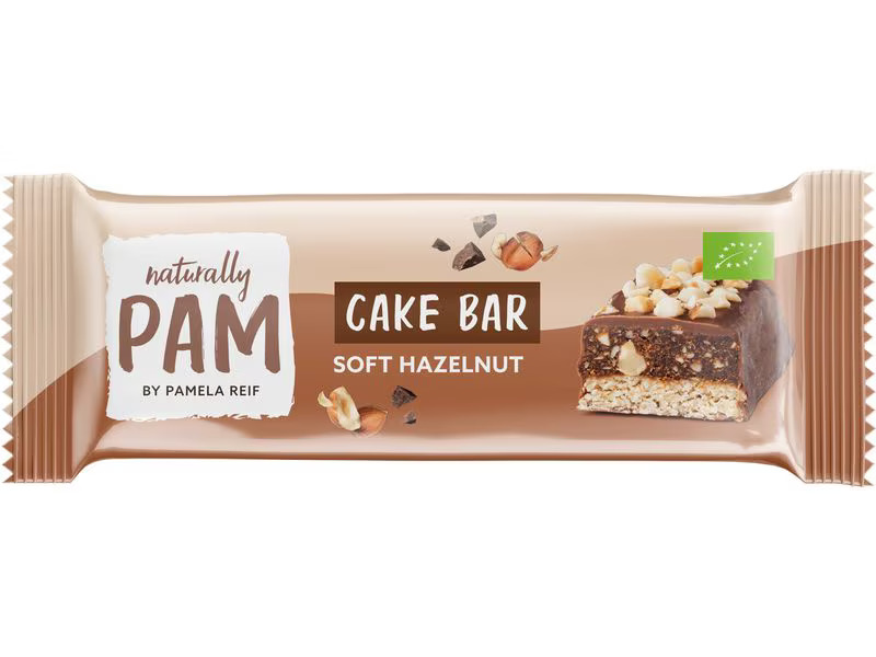 Naturally Pam Riegel Bio Cake Bar – Soft Hazelnut 12 x 44 g