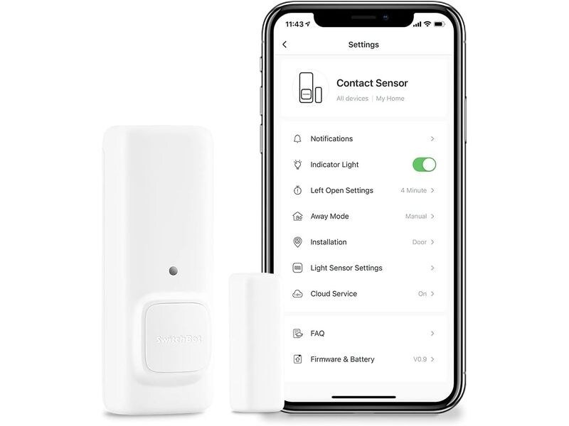 SwitchBot Funk-Fenster- und Türkontakt Contact Sensor, Weiss