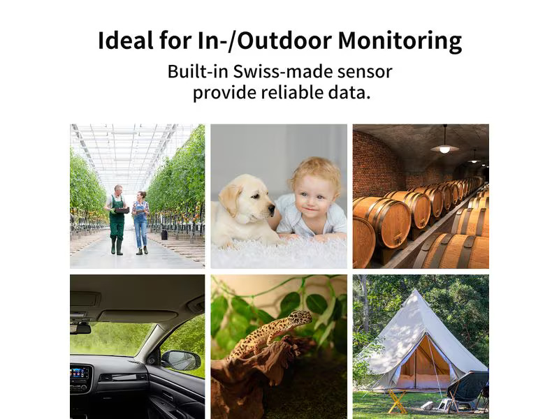SwitchBot Wi-Fi Thermometer &amp; Hygrometer, Weiss