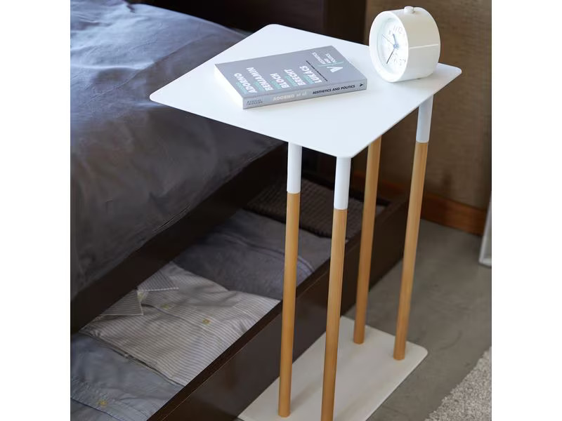 Yamazaki Beistelltisch Plain 35 x 35 x 55 cm, Weiss