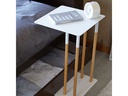 Yamazaki Beistelltisch Plain 35 x 35 x 55 cm, Weiss