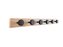 present time Garderobenleiste Knobs Large 6 Haken, Nature