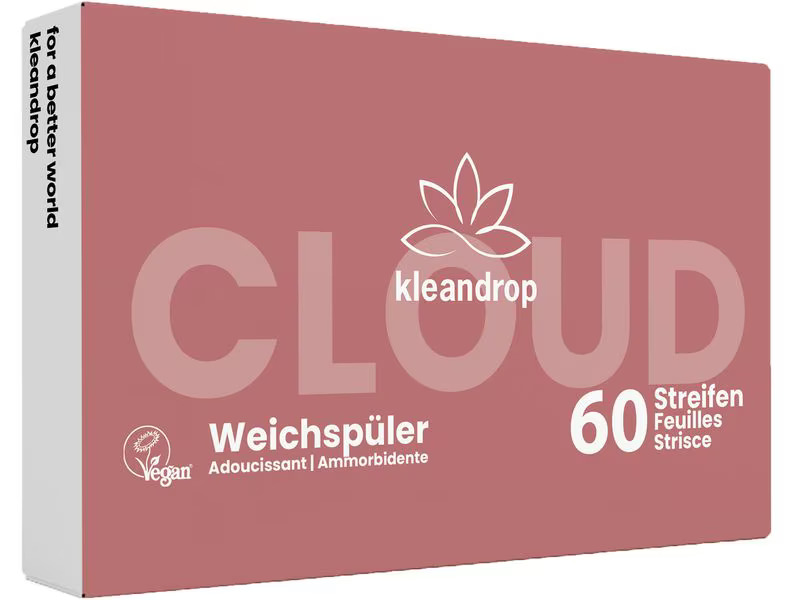 kleandrop Weichspüler Streifen Clouds 3 x 60 Stück