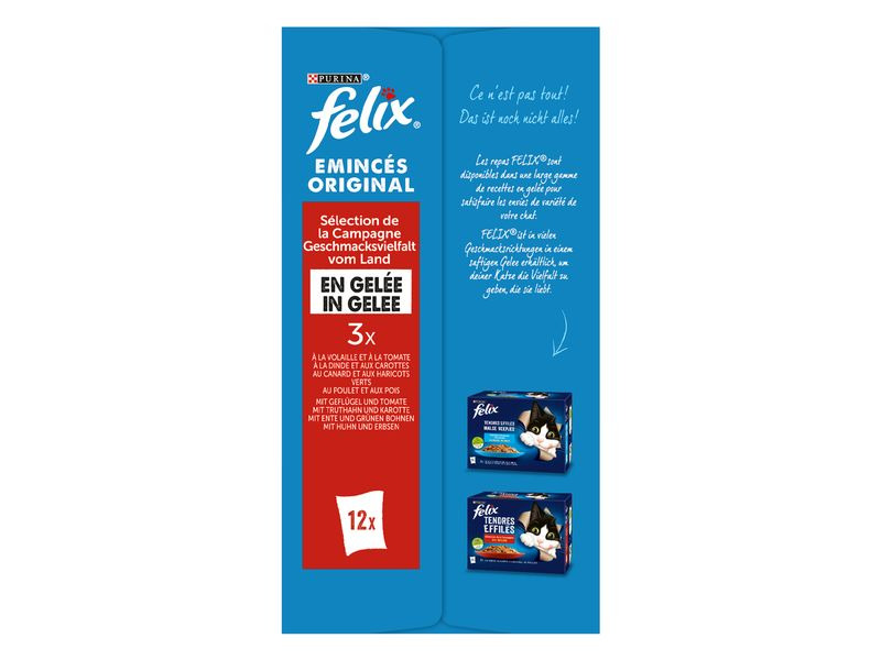 Felix Nassfutter Geflügel &amp; Gemüse in Gelée, 12 x 85 g