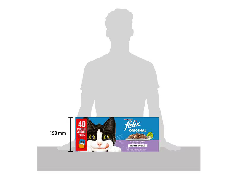 Felix Nassfutter Fleisch &amp; Fisch in Gelée, 40 x 85 g