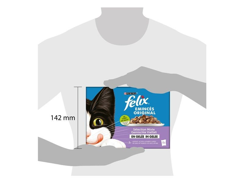 Felix Nassfutter Fleisch &amp; Fisch in Gelée, 12 x 85 g