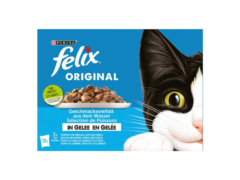 Felix Nassfutter Fisch in Gelée, 12 x 85 g