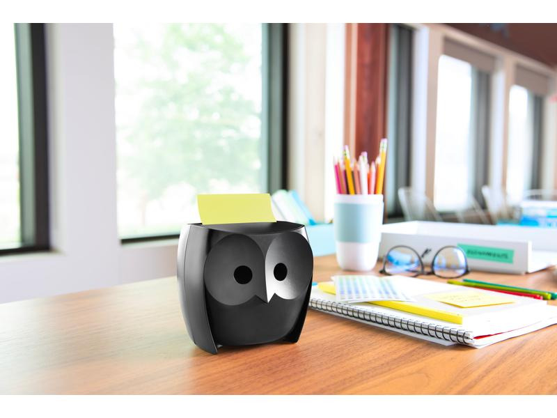 Post-it Notizzettel-Dispenser 3M Z-Notes Eule Schwarz