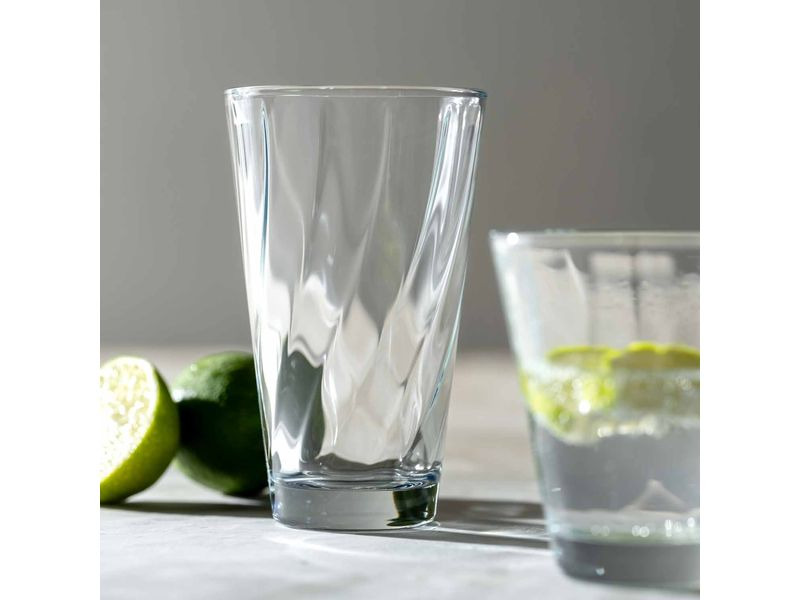 Leonardo Trinkglas Twist 515 ml, 1 Stück, Transparent
