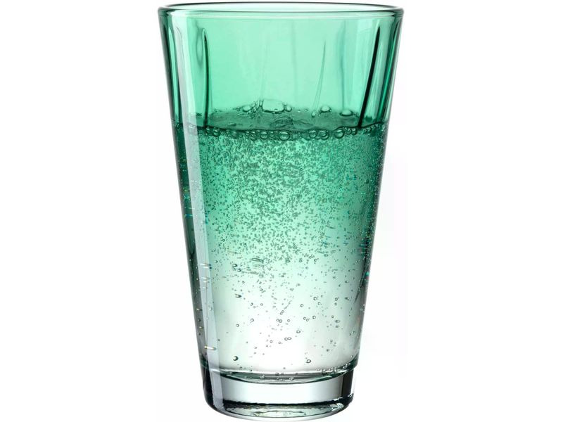 Leonardo Trinkglas Twist 300 ml, 4 Stück, Türkis