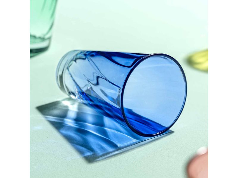 Leonardo Trinkglas Twist 300 ml, 4 Stück, Blau