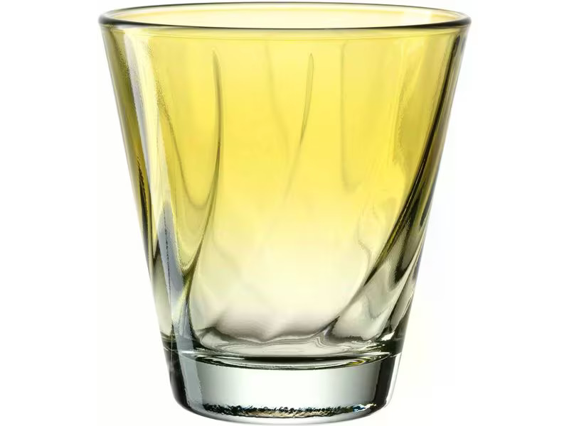 Leonardo Trinkglas Twist 215 ml, 4 Stück, Gelb