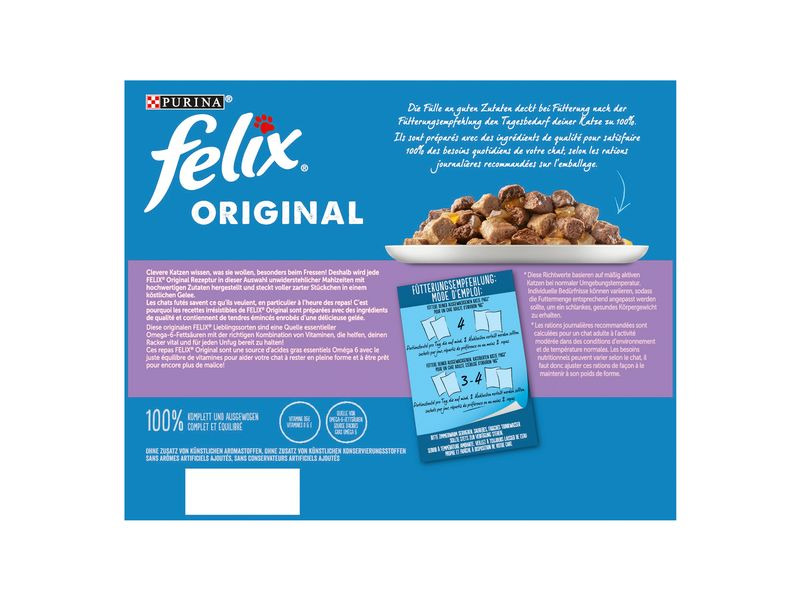 Felix Nassfutter Fleisch &amp; Fisch in Gelée, 24 x 85 g