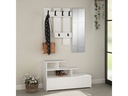 Woody Fashion Garderobenständer Vesty 3-er Set, Weiss