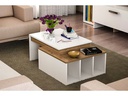Woody Fashion Couchtisch Kolarado 90 x 37.4 x 60 cm, Nature/Weiss