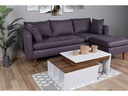 Woody Fashion Couchtisch Kolarado 90 x 37.4 x 60 cm, Nature/Weiss