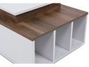 Woody Fashion Couchtisch Kolarado 90 x 37.4 x 60 cm, Nature/Weiss