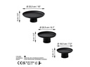 Wallxpert Dekoschale 25.5/20.5/18.5 cm, 1 Stück, Schwarz