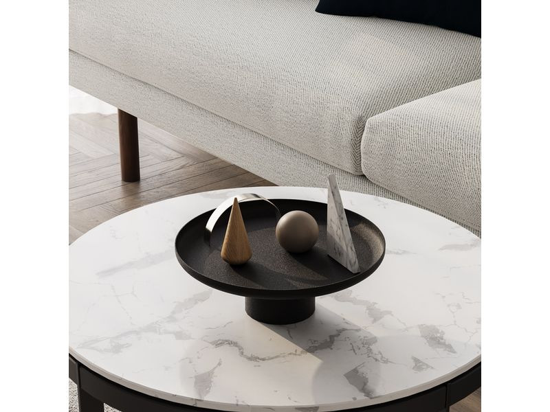 Wallxpert Dekoschale 25.5/20.5/18.5 cm, 1 Stück, Schwarz