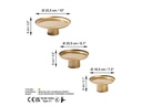 Wallxpert Dekoschale 25.5/20.5/18.5 cm, 1 Stück, Gold