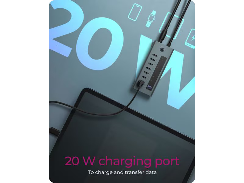 ICY BOX USB-Hub 7-Port Hub IB-HUB1457-C31